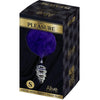 ALIVE - ANAL PLEASURE PLUG ESPIRAL METAL POMPON VIOLETA OSCURO TALLA S - Sensuana.es