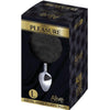 ALIVE - ANAL PLEASURE PLUG LISO METAL POMPON NEGRO TALLA L - Sensuana.es