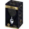 ALIVE - ANAL PLEASURE PLUG LISO METAL POMPON NEGRO TALLA M - Sensuana.es