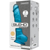 SILEXD - MODELO 1 PENE REALISTICO SILICONA PREMIUM SILEXPAN AZUL 17.5 CM - Sensuana.es