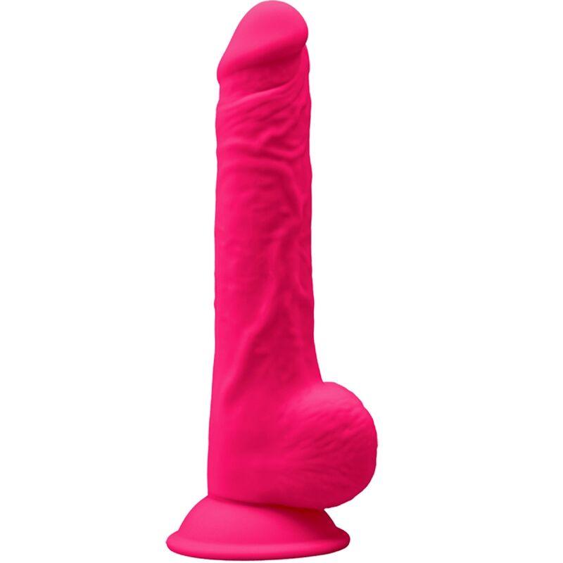 SILEXD - MODELO 1 PENE REALISTICO SILICONA PREMIUM SILEXPAN FUCSIA 24 CM - Sensuana.es