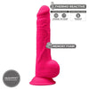 SILEXD - MODELO 1 PENE REALISTICO SILICONA PREMIUM SILEXPAN FUCSIA 24 CM - Sensuana.es