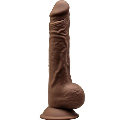 SILEXD - MODELO 1 PENE REALISTICO SILICONA PREMIUM SILEXPAN MARRON 24 CM - Sensuana.es