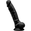 SILEXD - MODELO 1 PENE REALISTICO SILICONA PREMIUM SILEXPAN NEGRO 17.5 CM - Sensuana.es