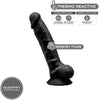 SILEXD - MODELO 1 PENE REALISTICO SILICONA PREMIUM SILEXPAN NEGRO 17.5 CM - Sensuana.es