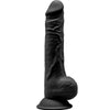 SILEXD - MODELO 1 PENE REALISTICO SILICONA PREMIUM SILEXPAN NEGRO 24 CM - Sensuana.es