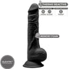 SILEXD - MODELO 1 PENE REALISTICO SILICONA PREMIUM SILEXPAN NEGRO 24 CM - Sensuana.es