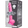 SILEXD - MODELO 1 PENE REALISTICO SILICONA PREMIUM SILEXPAN ROSA FLUORESCENTE 17.5 CM - Sensuana.es