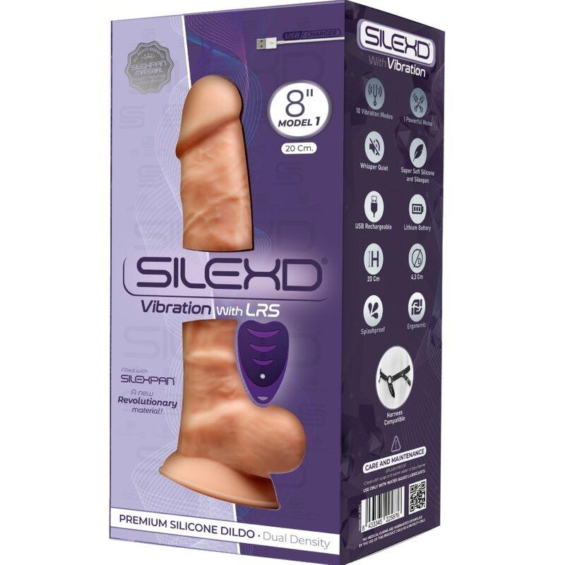 SILEXD - MODELO 1 PENE REALISTICO VIBRADOR SILICONA PREMIUM SILEXPAN CONTROL REMOTO 20 CM - Sensuana.es