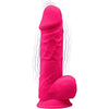 SILEXD - MODELO 1 PENE REALISTICO VIBRADOR SILICONA PREMIUM SILEXPAN FUCSIA 21.5 CM - Sensuana.es