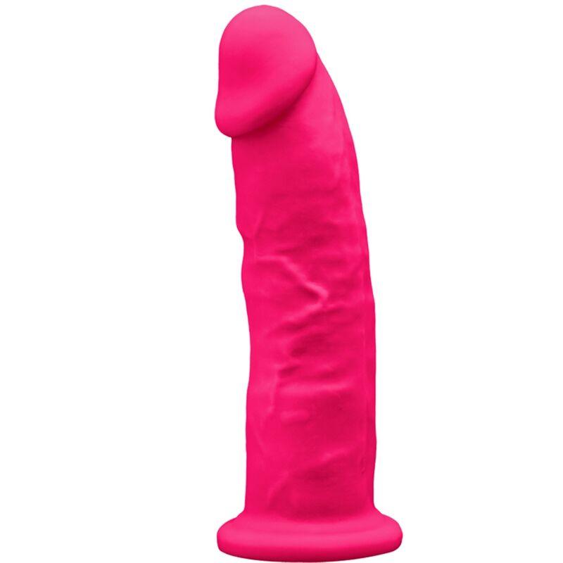 SILEXD - MODELO 2 PENE REALISTICO SILICONA PREMIUM SILEXPAN FUCSIA 19 CM - Sensuana.es