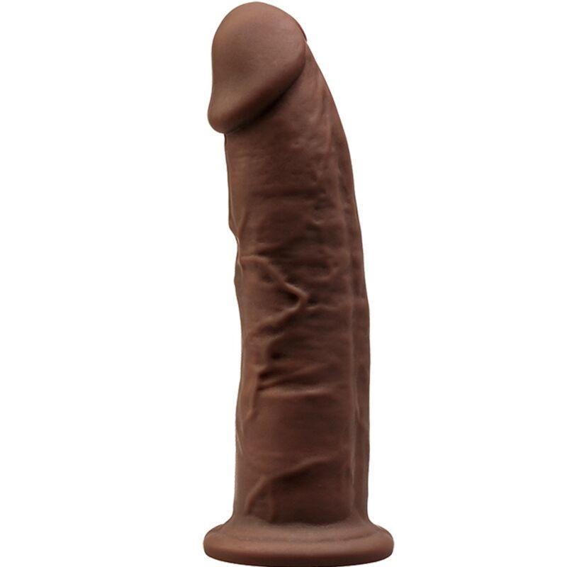 SILEXD - MODELO 2 PENE REALISTICO SILICONA PREMIUM SILEXPAN MARRON 15 CM - Sensuana.es