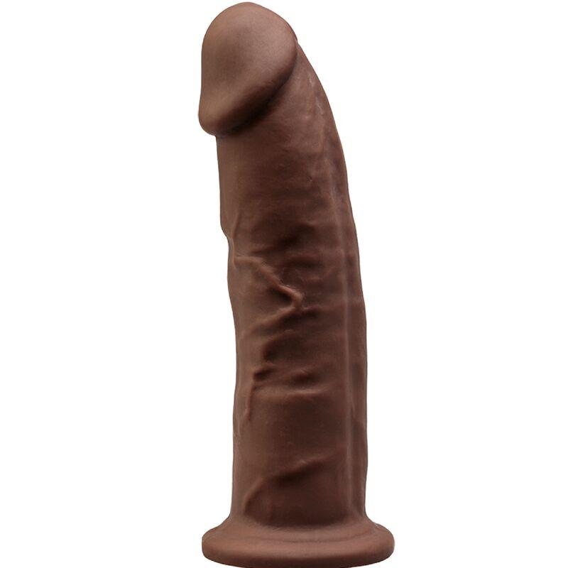 SILEXD - MODELO 2 PENE REALISTICO SILICONA PREMIUM SILEXPAN MARRON 23 CM - Sensuana.es