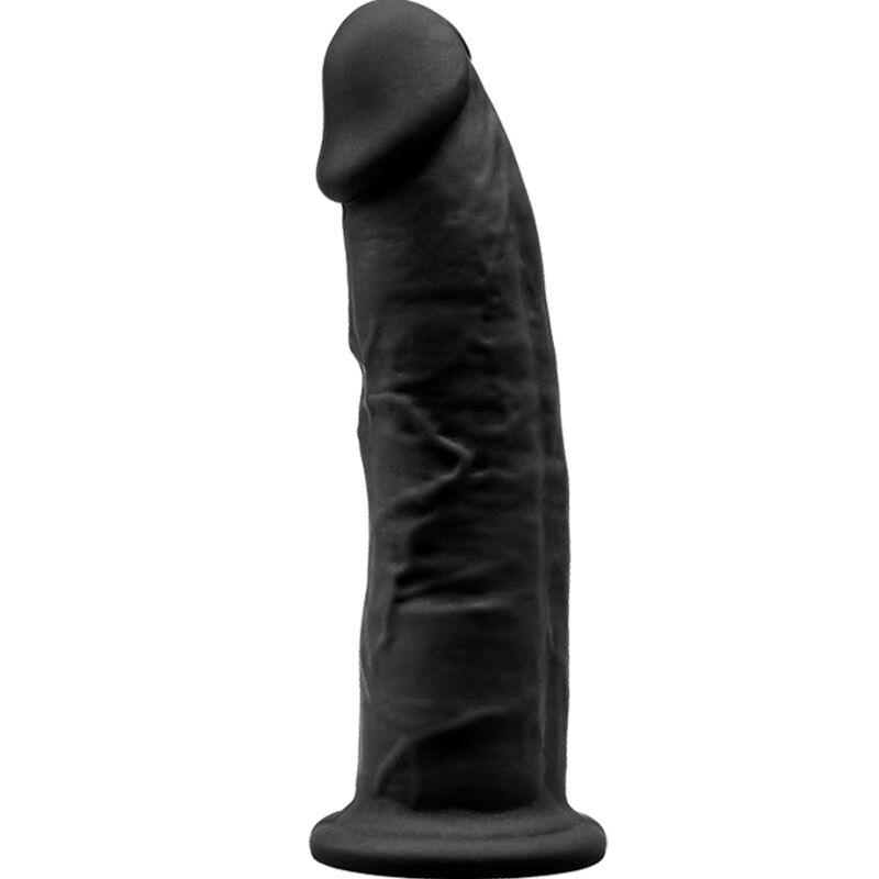 SILEXD - MODELO 2 PENE REALISTICO SILICONA PREMIUM SILEXPAN NEGRO 15 CM - Sensuana.es