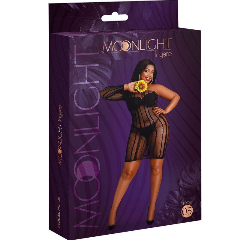 MOONLIGHT - MODELO 5 VESTIDO NEGRO TALLA UNICA / PLUS SIZE - Sensuana.es