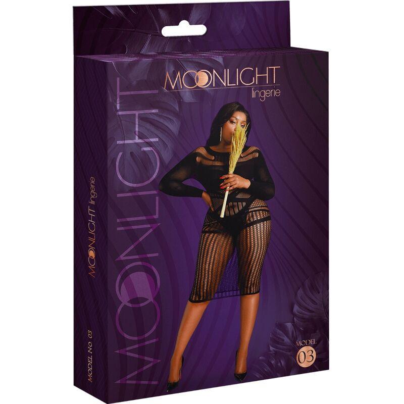 MOONLIGHT - MODELO 3 VESTIDO NEGRO TALLA UNICA / PLUS SIZE - Sensuana.es