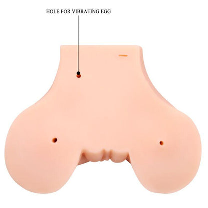 CRAZY BULL - VAGINA Y ANO CON MALLA REALISTA CON VIBRACION - Sensuana.es