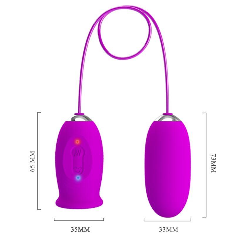 PRETTY LOVE - DAISY HUEVO DUAL VIBRADOR RECARGABLE MORADO - Sensuana.es