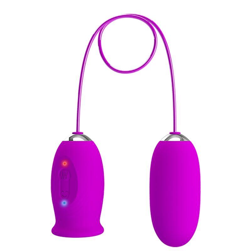 PRETTY LOVE - DAISY HUEVO DUAL VIBRADOR RECARGABLE MORADO - Sensuana.es