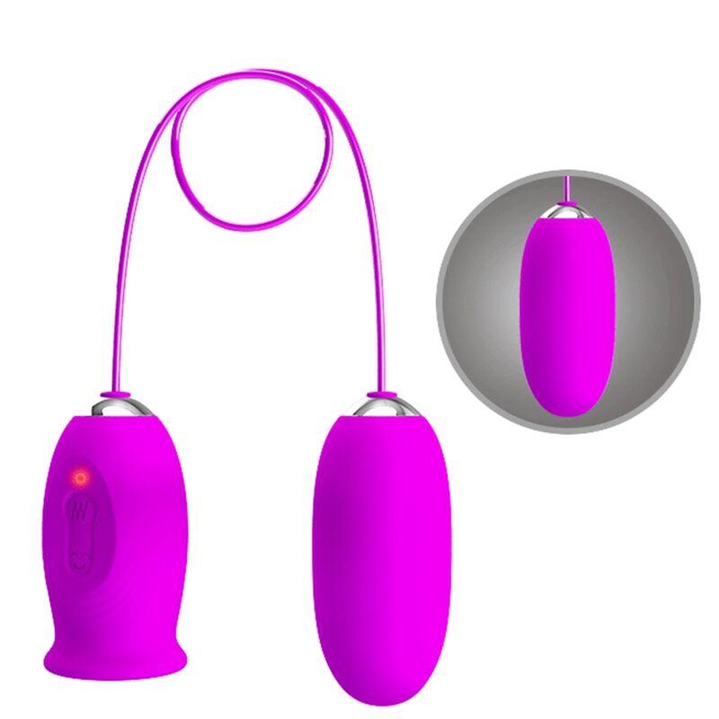 PRETTY LOVE - DAISY HUEVO DUAL VIBRADOR RECARGABLE MORADO - Sensuana.es