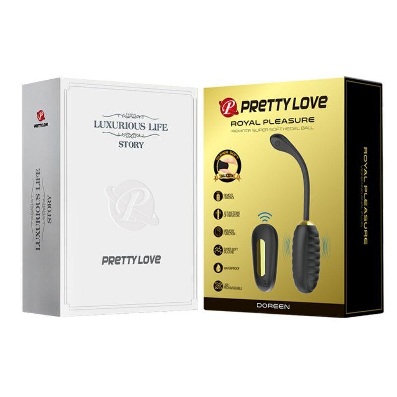 PRETTY LOVE - DOREEN HUEVO VIBRADOR DE LUJO RECARGABLE NEGRO - Sensuana.es