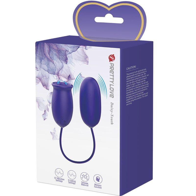 PRETTY LOVE - DAISY YOUTH ESTIMULADOR VIBRADOR RECARGABLE VIOLETA - Sensuana.es