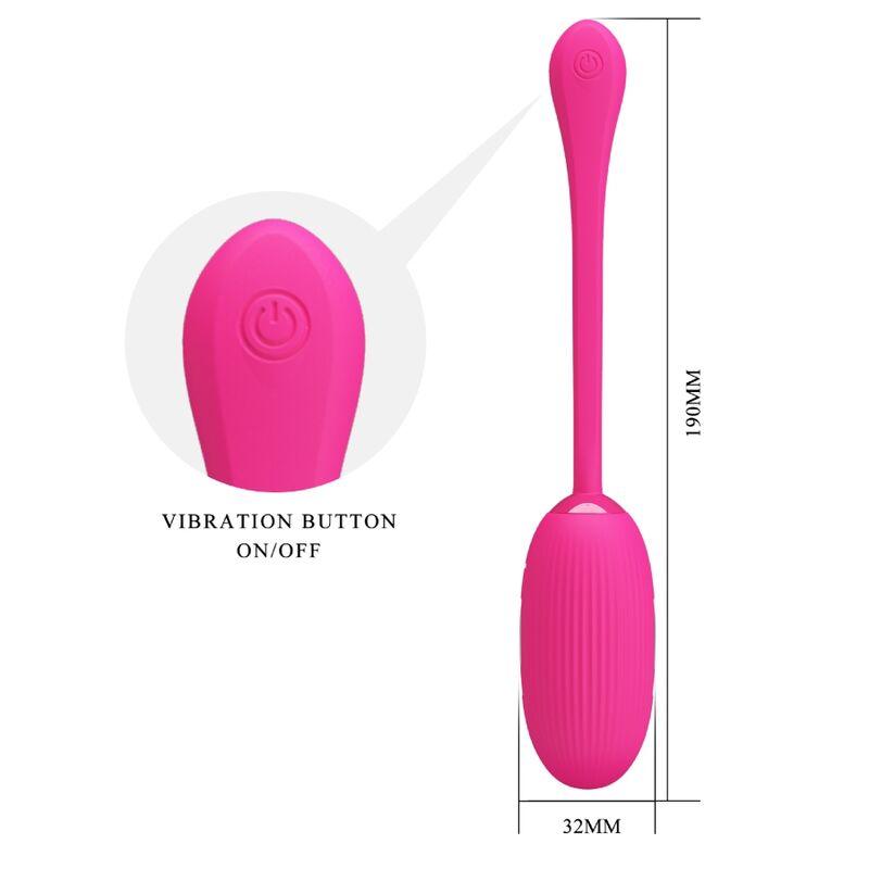 PRETTY LOVE - DOREEN HUEVO VIBRADOR RECARGABLE MAGENTA - Sensuana.es