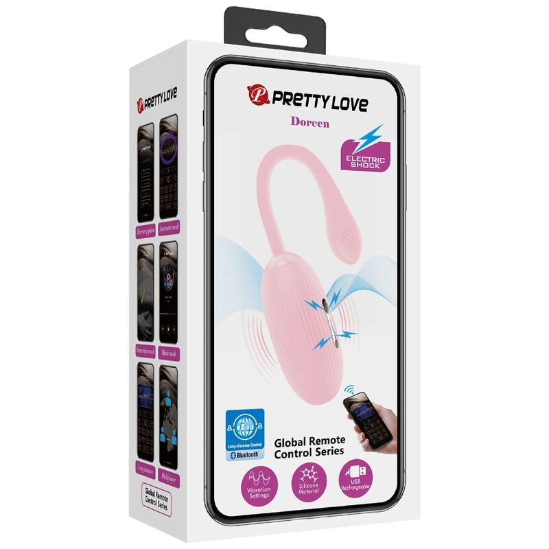 PRETTY LOVE - DOREEN HUEVO VIBRADOR RECARGABLE ROSA - Sensuana.es