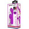 PRETTY LOVE - GLORIA VIBRADOR CONEJO RECARGABLE-IMPERMEABLE MORADO - Sensuana.es