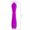 PRETTY LOVE - GLORIA VIBRADOR CONEJO RECARGABLE-IMPERMEABLE MORADO - Sensuana.es