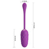 PRETTY LOVE - HUEVO VIBRADOR CON TEXTURA MARINA RECARGABLE MORADO - Sensuana.es