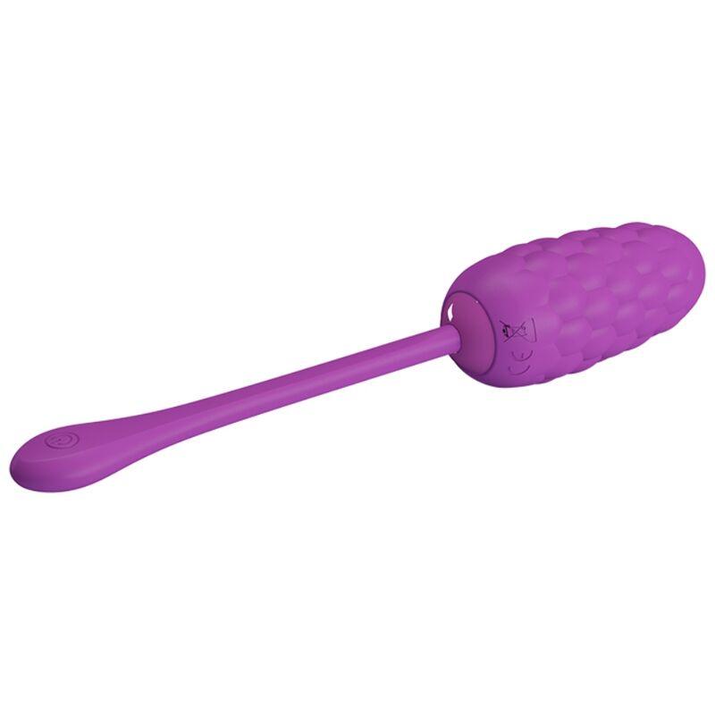 PRETTY LOVE - HUEVO VIBRADOR CON TEXTURA MARINA RECARGABLE MORADO - Sensuana.es