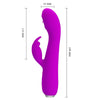 PRETTY LOVE - RACHEL VIBRADOR RECARGABLE CON SUCCIONADOR MORADO - Sensuana.es