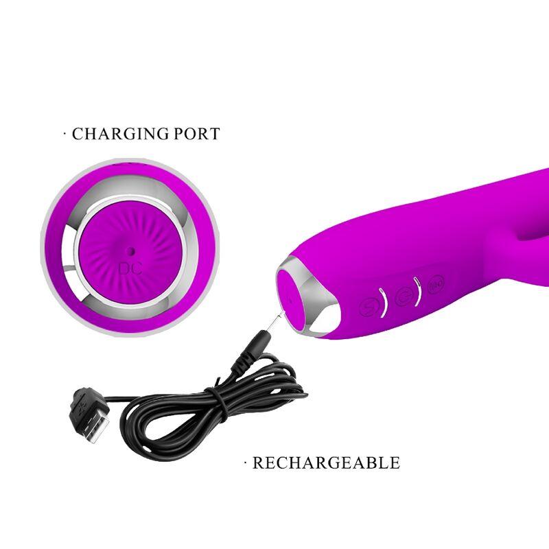 PRETTY LOVE - REGINA VIBRADOR-SUCCIONADOR RECARGABLE MORADO - Sensuana.es