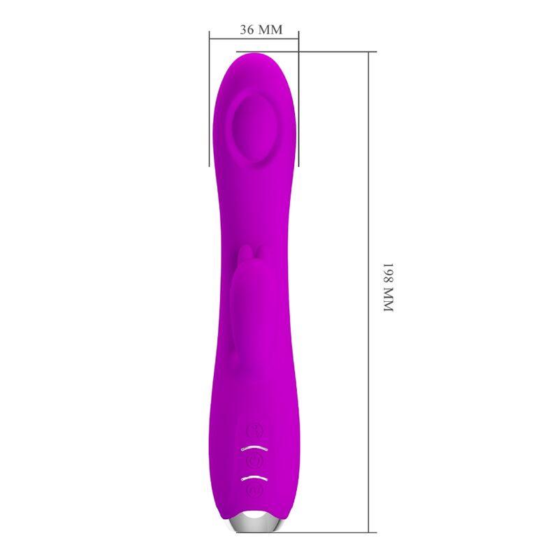 PRETTY LOVE - REGINA VIBRADOR-SUCCIONADOR RECARGABLE MORADO - Sensuana.es