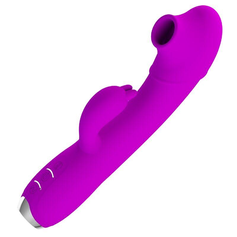 PRETTY LOVE - REGINA VIBRADOR-SUCCIONADOR RECARGABLE MORADO - Sensuana.es