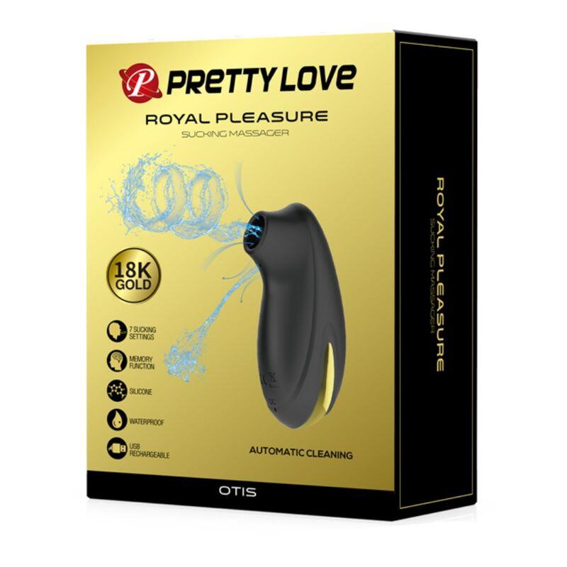 PRETTY LOVE - SUCCIONADOR-MASAJEADOR DE LUJO RECARGABLE NEGRO - Sensuana.es