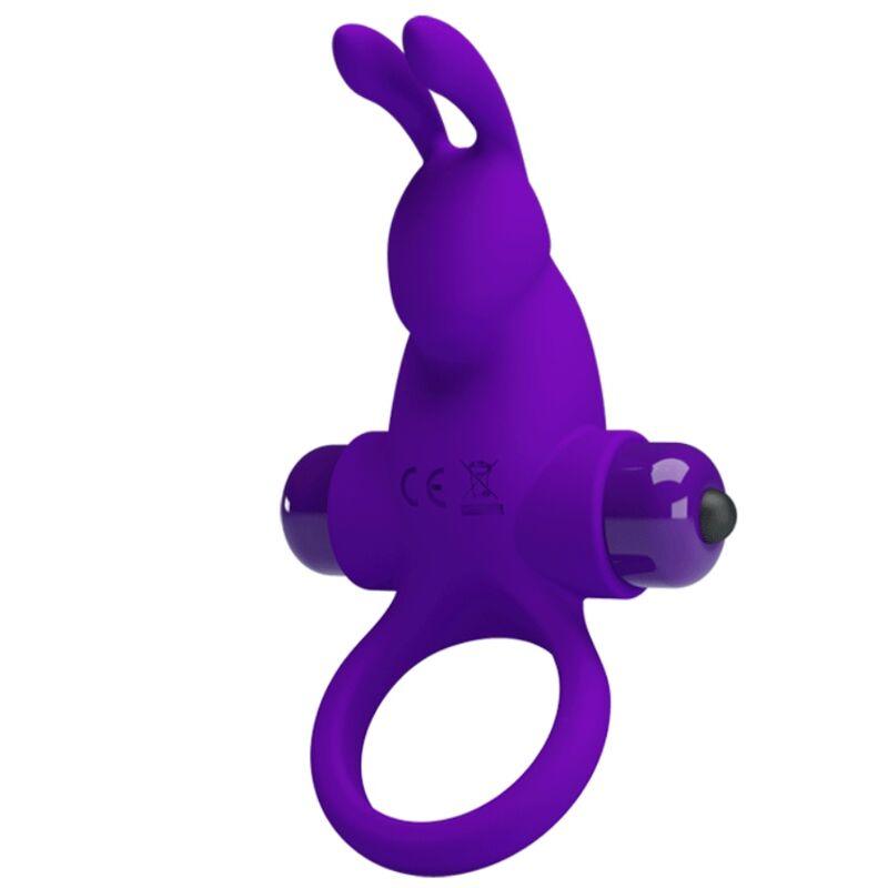 PRETTY LOVE - ANILLO VIBRADOR I CONEJO PARA PENE MORADO - Sensuana.es