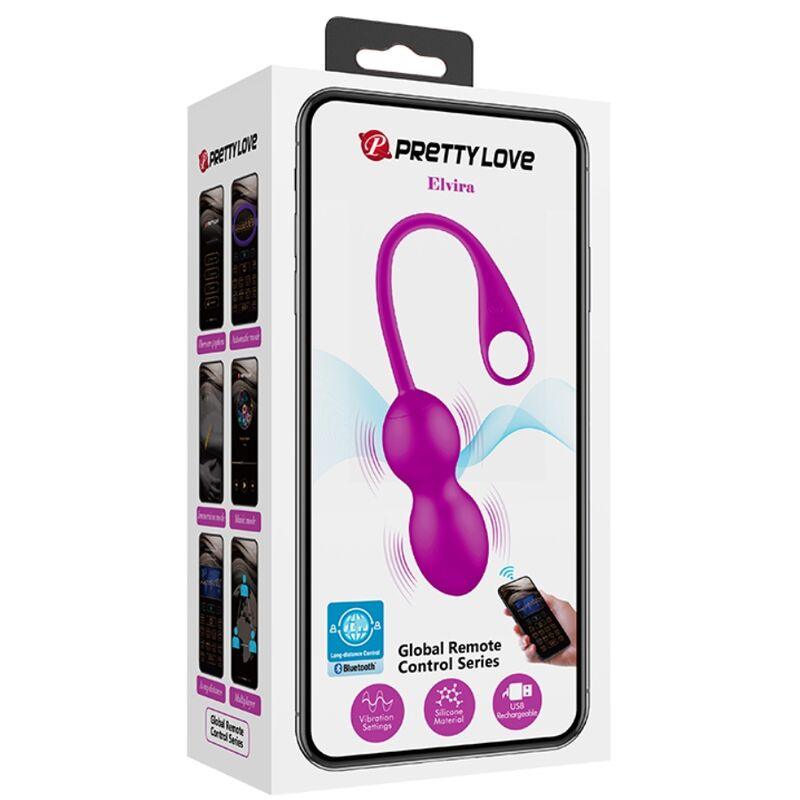 PRETTY LOVE - ELVIRA BOLAS VIBRADORAS RECARGABLE MORADO - Sensuana.es