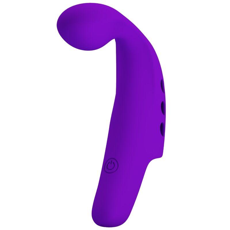 PRETTY LOVE - GORGON VIBRADOR DE DEDO RECARGABLE MORADO - Sensuana.es