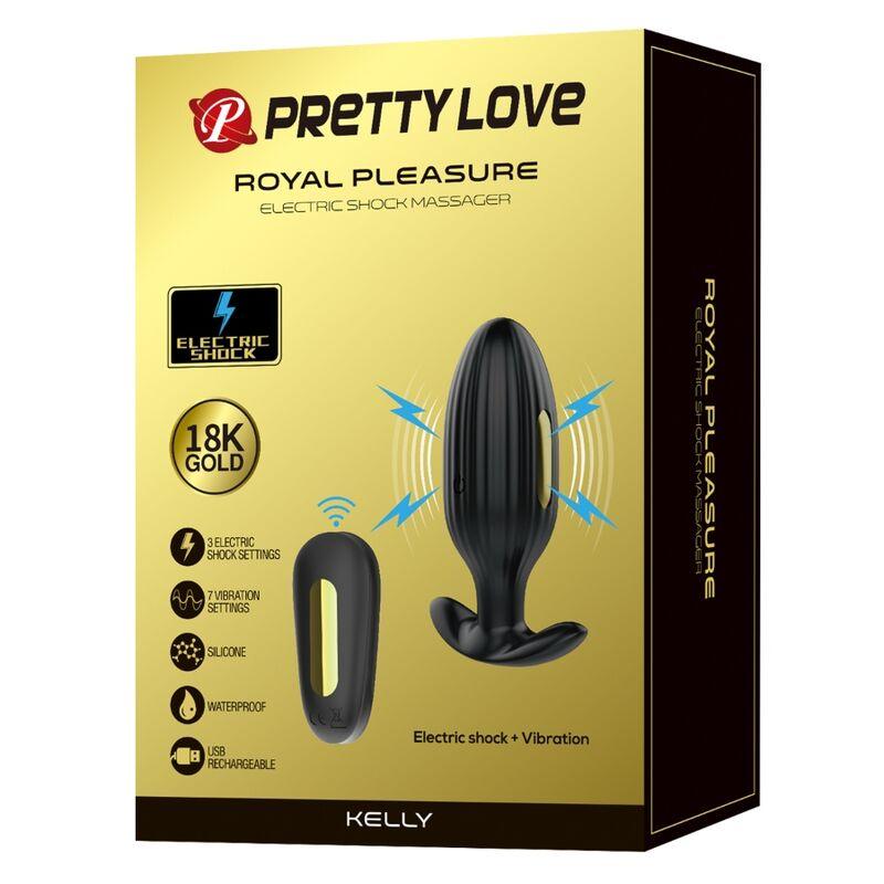 PRETTY LOVE - KELLY PLUG ANAL VIBRADOR RECARGABLE NEGRO - Sensuana.es