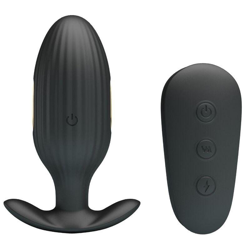 PRETTY LOVE - KELLY PLUG ANAL VIBRADOR RECARGABLE NEGRO - Sensuana.es