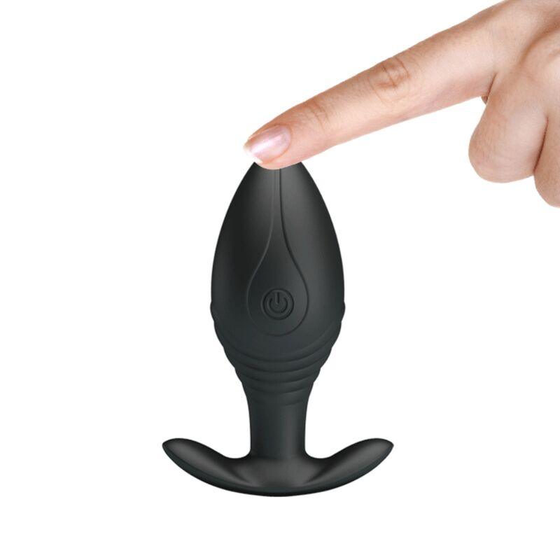 PRETTY LOVE - REGINA PLUG ANAL VIBRADOR RECARGABLE NEGRO - Sensuana.es