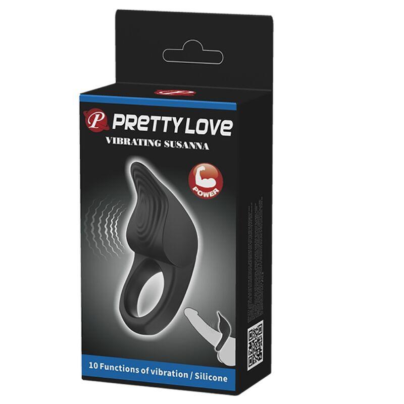 PRETTY LOVE - SUSANNA ANILLO VIBRADOR PARA PENE NEGRO - Sensuana.es