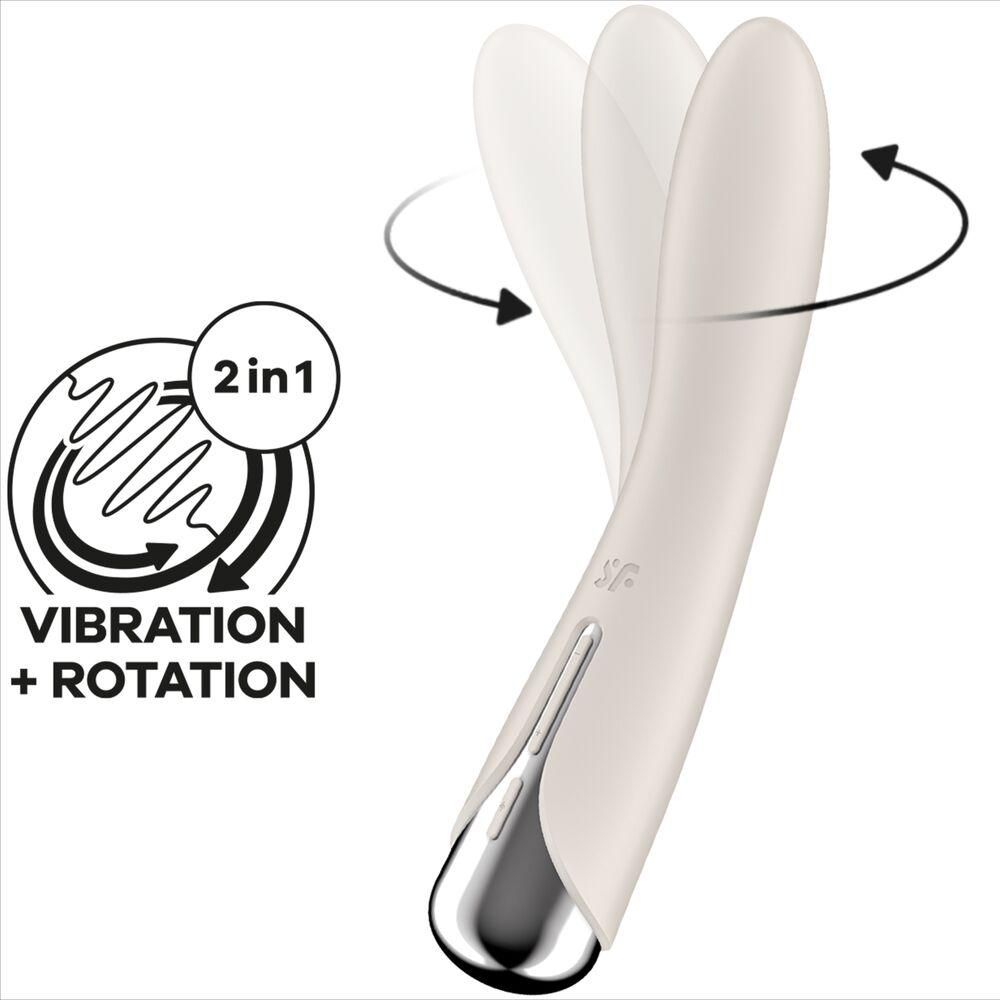 SATISFYER - SPINNING VIBE 1 VIBRADOR ROTADOR G-SPOT RED - Sensuana.es