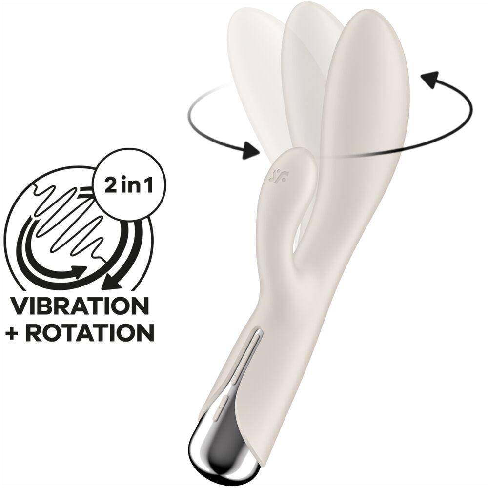 SATISFYER - SPINNING RABBIT 1 ESTIMULACION CLITORIS Y PUNTO G ROJO - Sensuana.es