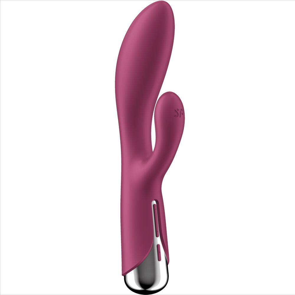 SATISFYER - SPINNING RABBIT 1 ESTIMULACION CLITORIS Y PUNTO G ROJO - Sensuana.es