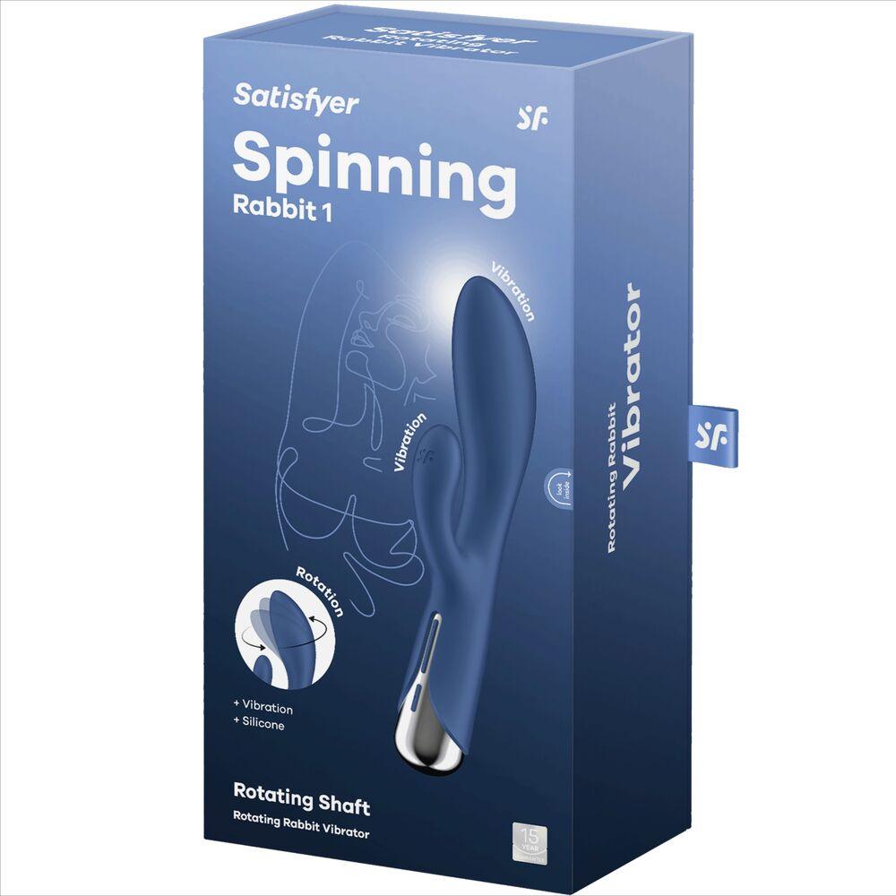 SATISFYER - SPINNING RABBIT 1 ESTIMULACION CLITORIS Y PUNTO G ROJO - Sensuana.es