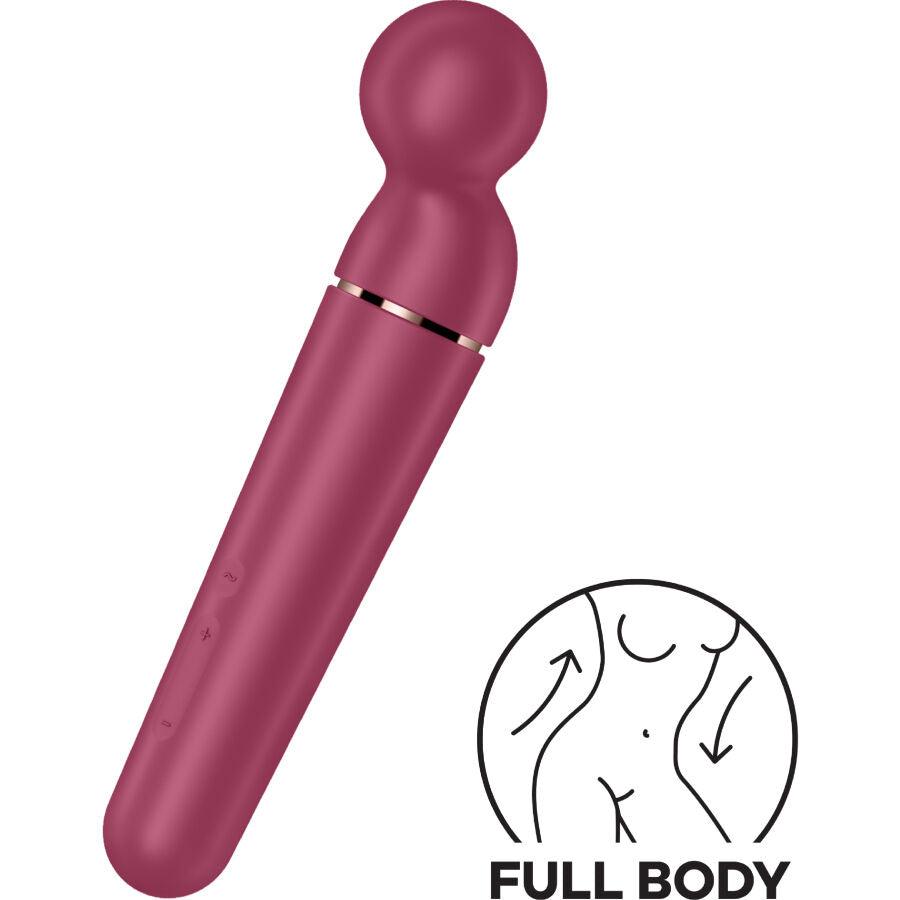 SATISFYER - PLANET WAND-ER MASAJEADOR VIBRADOR BERRY - Sensuana.es