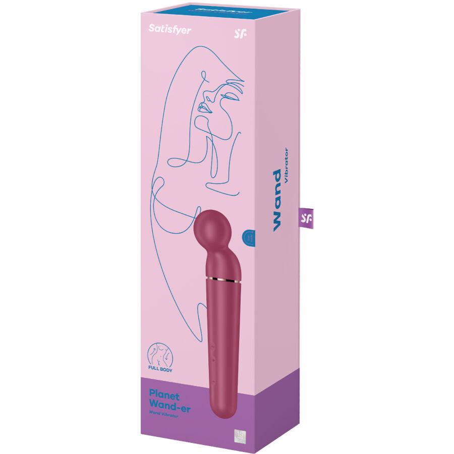 SATISFYER - PLANET WAND-ER MASAJEADOR VIBRADOR BERRY - Sensuana.es